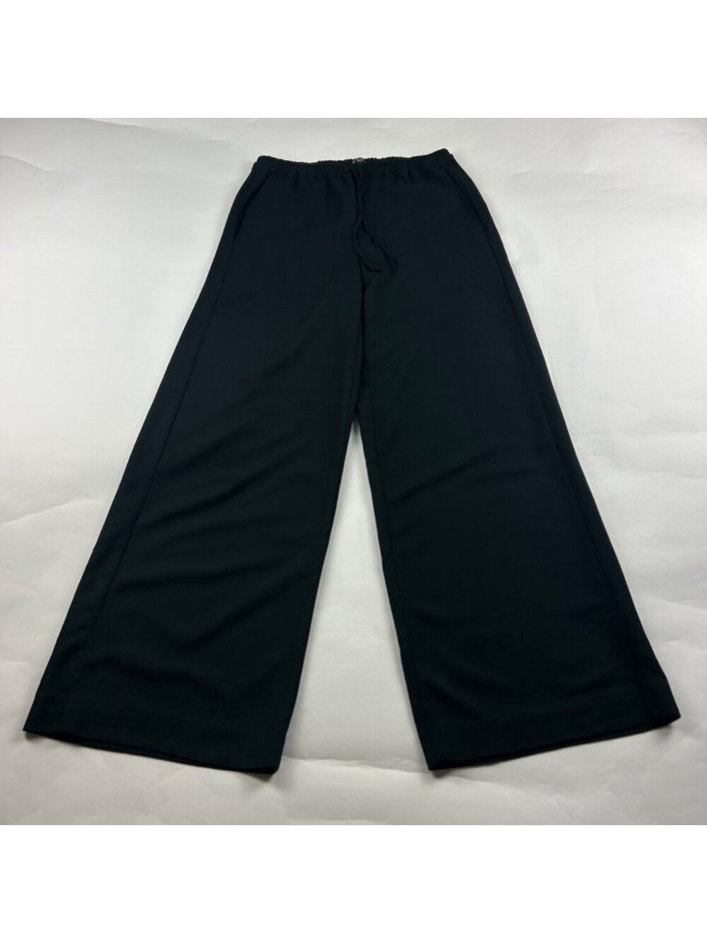 J. Crew Black Lightweight Soft Drape Wide Leg Pant 0